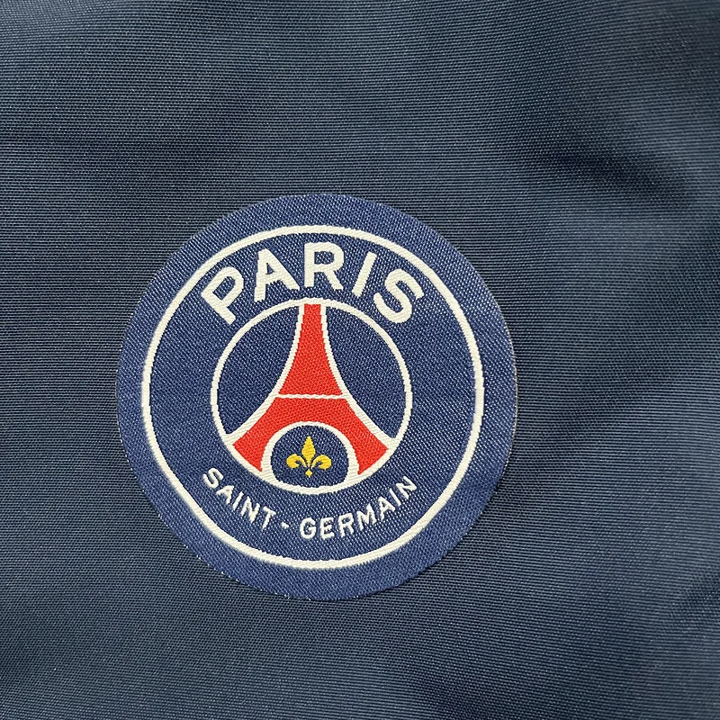 24-25 PSG white and blue cotton soccer jacket