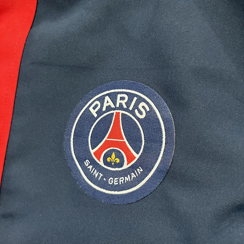 24-25 PSG white and blue cotton soccer jacket