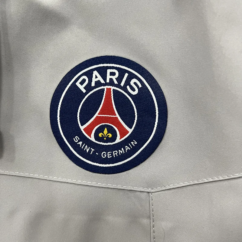 24-25 PSG Gray Cotton soccer Jacket