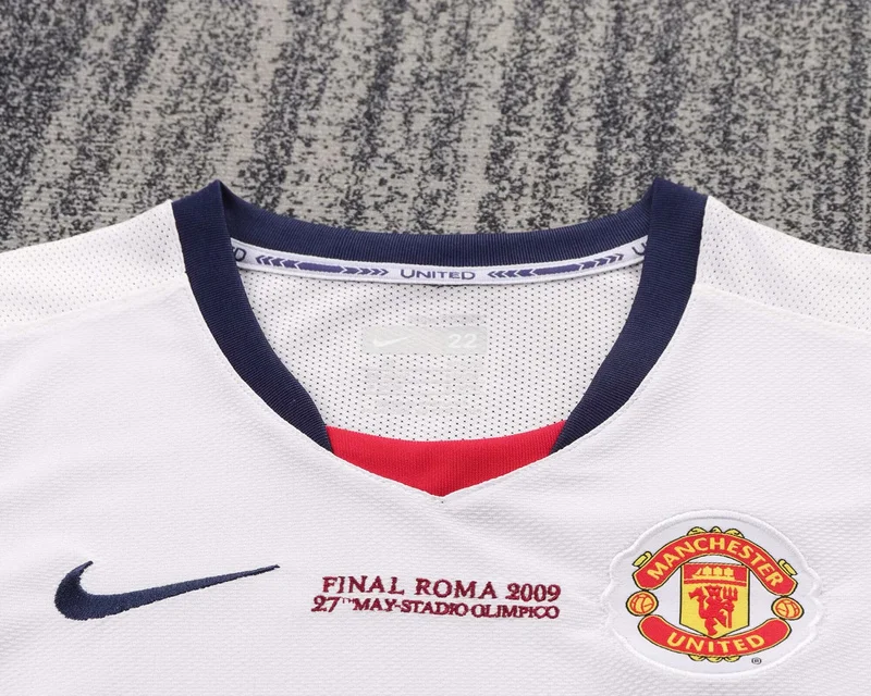 08-09 Manchester United away ucl final kids soccer jersey