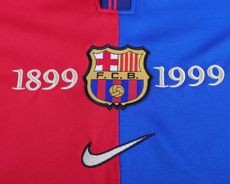 99-00 Barcelona home retro kids soccer jersey