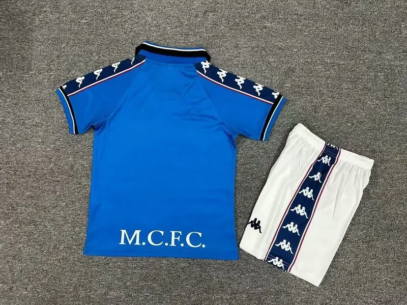 97-98 Manchester City home retro kid soccer jersey