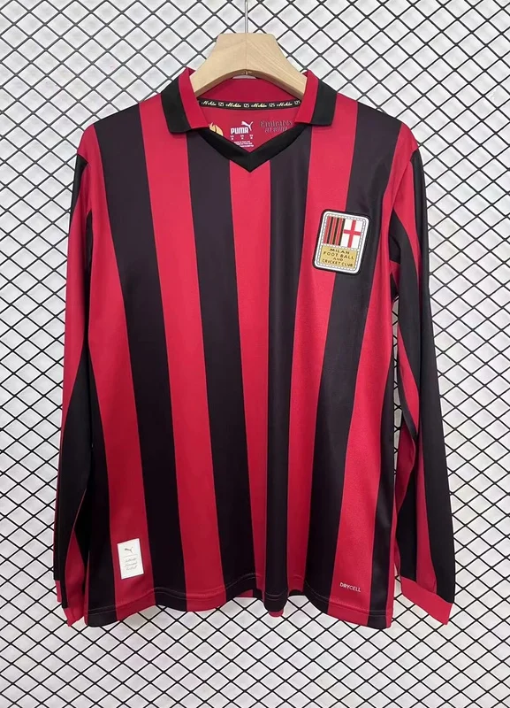 24-25 AC Milan 125th Anniversary Red  Long Sleeve Jersey