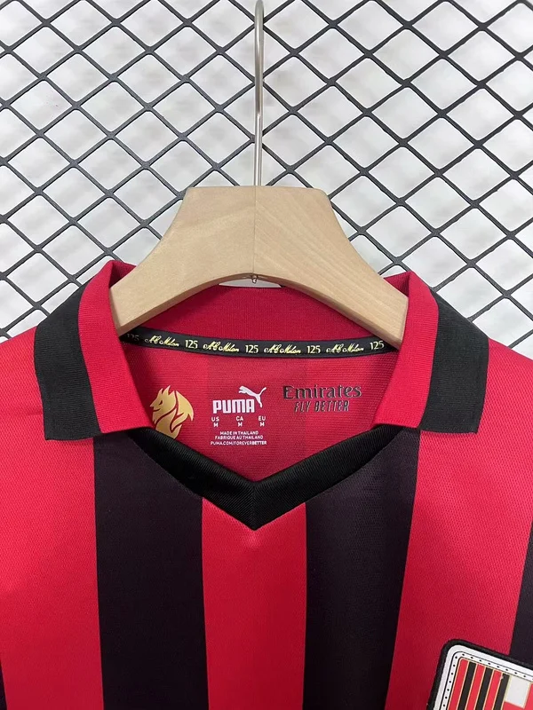 24-25 AC Milan 125th Anniversary Red  Long Sleeve Jersey