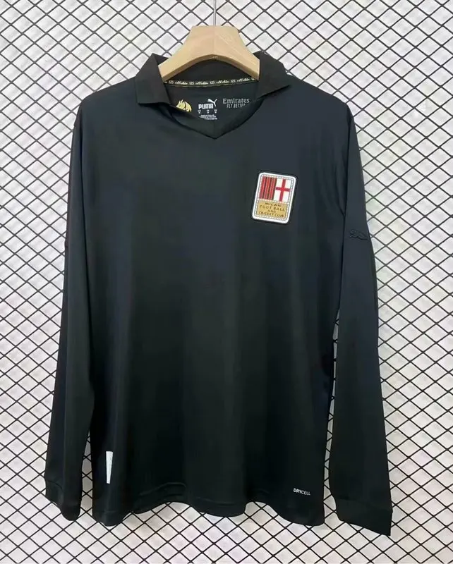 24-25 AC Milan 125th Anniversary Black Long Sleeve football jersey