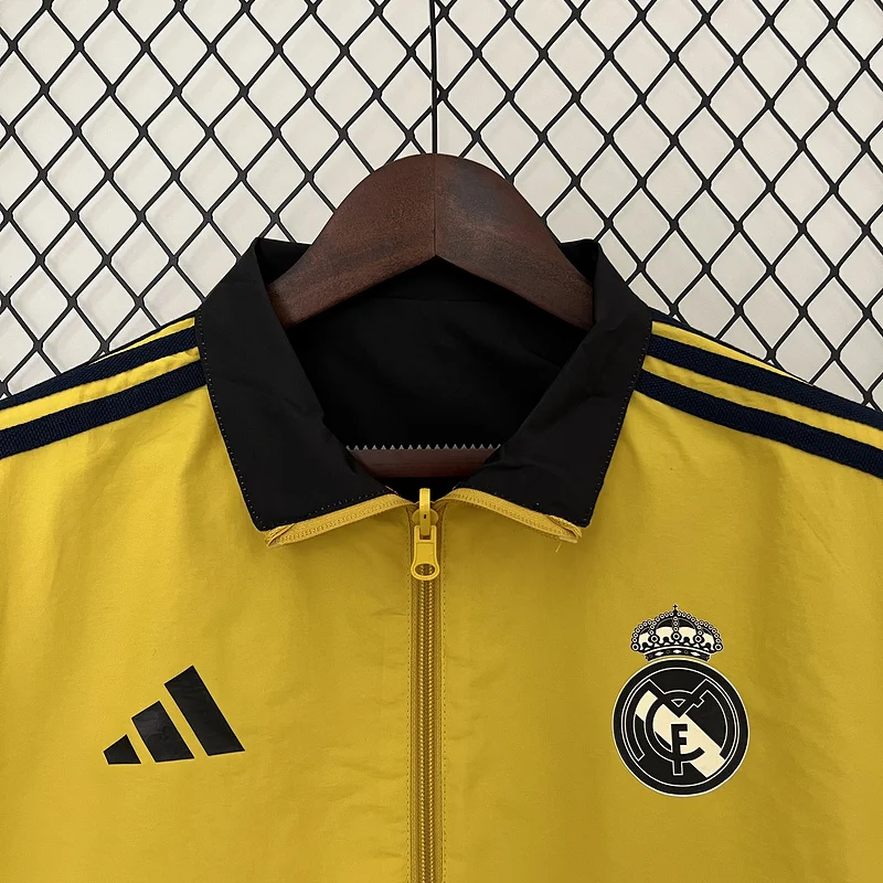 24-25 Real Madrid Reversible Trench Windbreaker Coat 