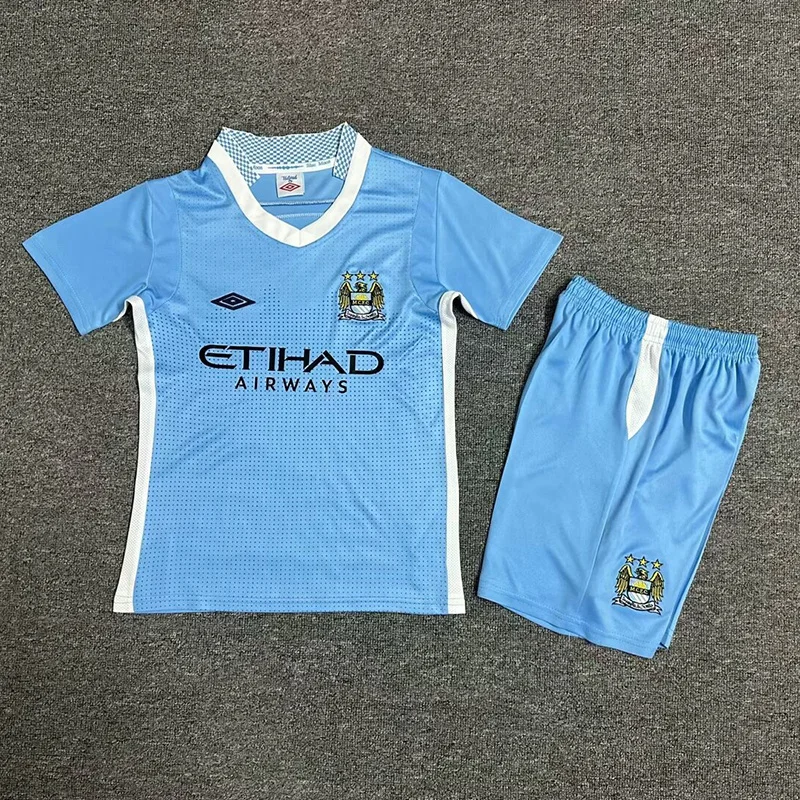 11-12 Manchester City home retro kid soccer jersey