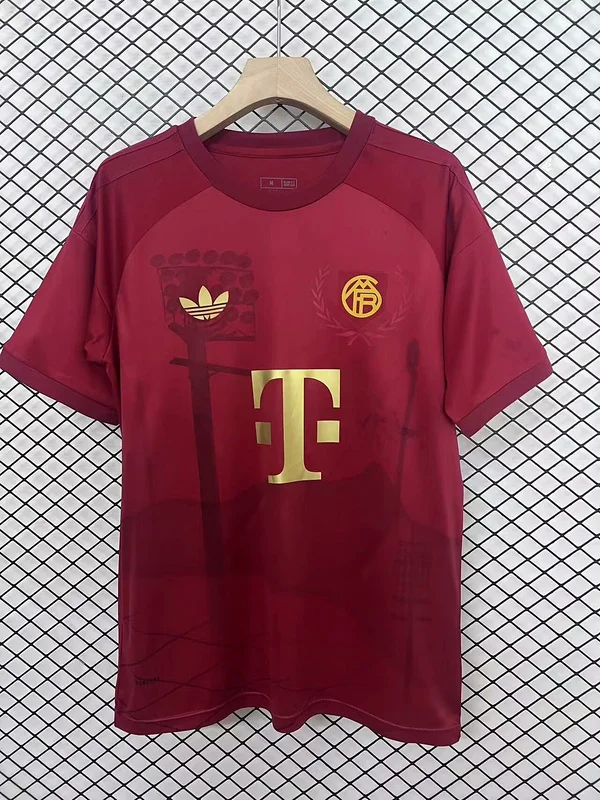 24-25 Bayern Munich red 125th soccer jersey