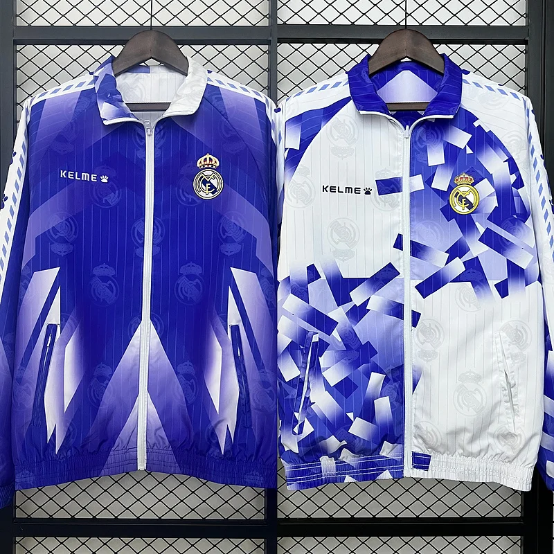 24-25 Real Madrid Reversible Trench Coat windbreaker