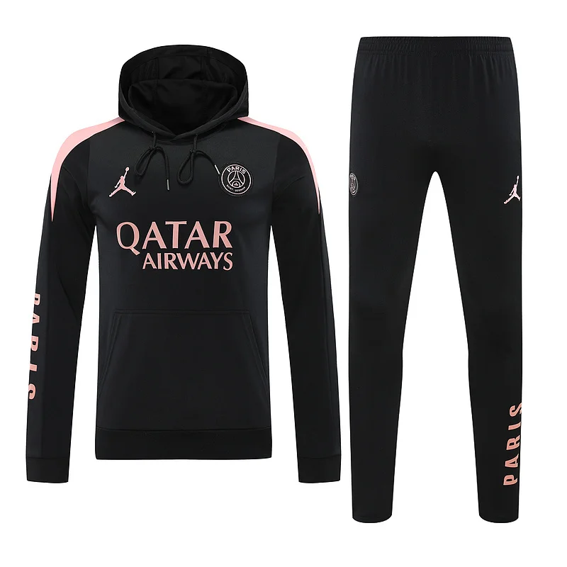 24-25 PSG black soccer hoody suit