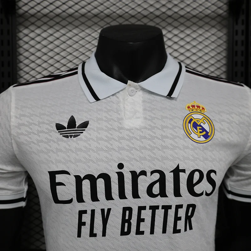 24-25 Real Madrid White player version soccer jersey