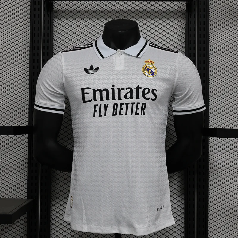 24-25 Real Madrid White player version soccer jersey