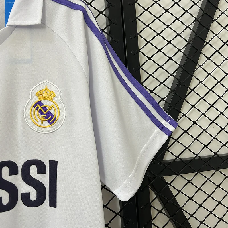 84-85 Real Madrid home retro soccer jersey