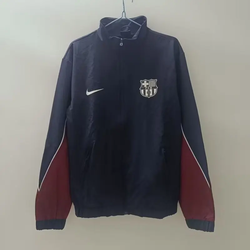 24-25 Barcelona Dark blue soccer windbreaker