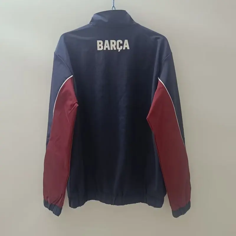 24-25 Barcelona Dark blue soccer windbreaker