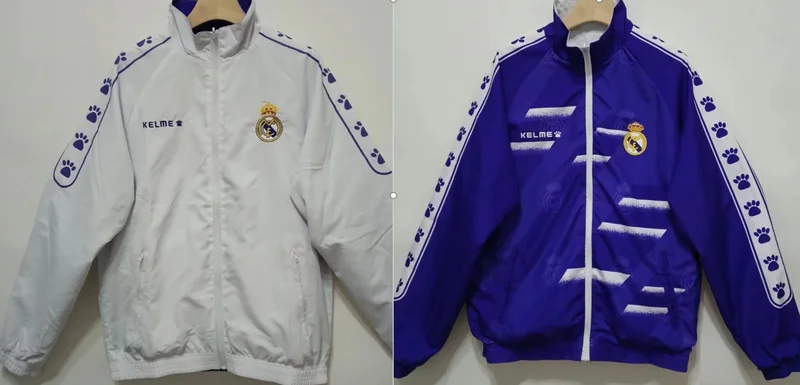 24-25 Real Madrid Reversible soccer windbreaker