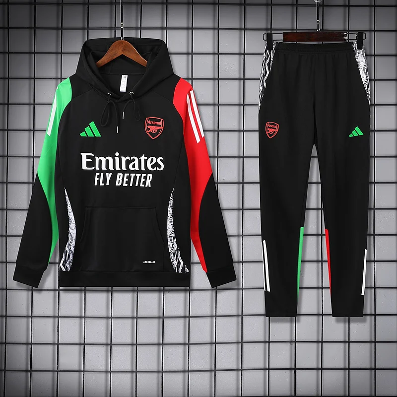 24-25 Arsenal black hoodie suit