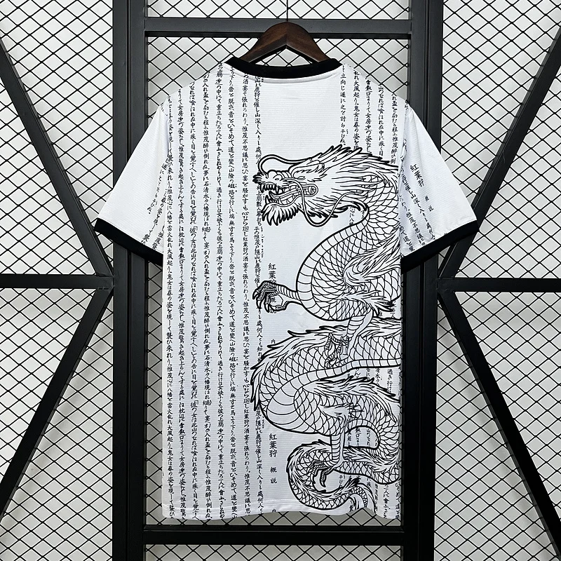 2024 Japan Special Edition white with black dragon soccer jersey