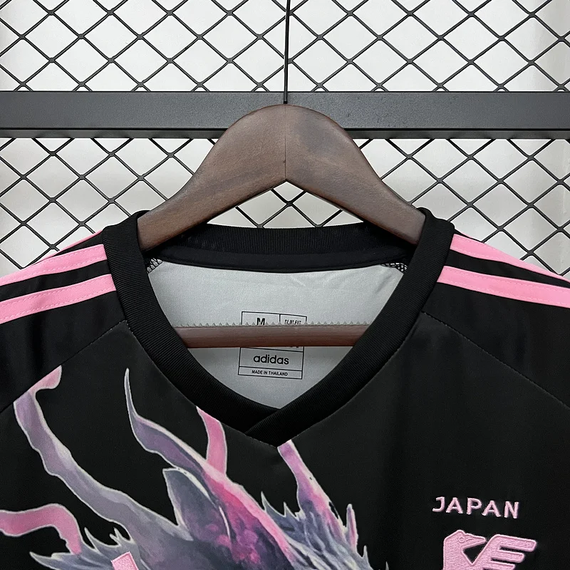 2024 Japan Special Edition black with pink dragon football jersey