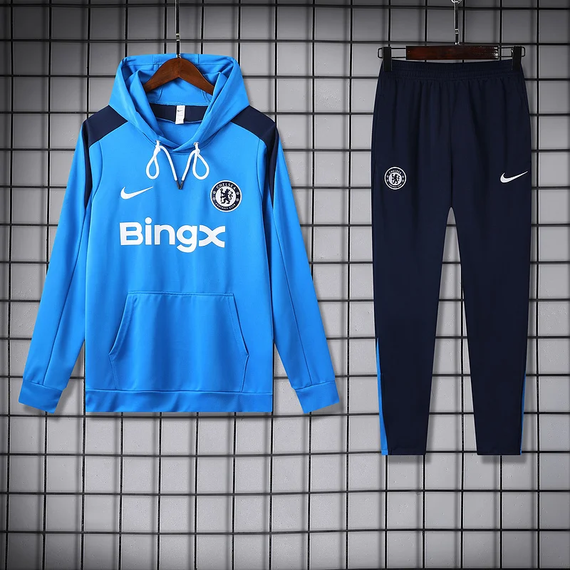 24-25 Chelsea blue hoodie suit