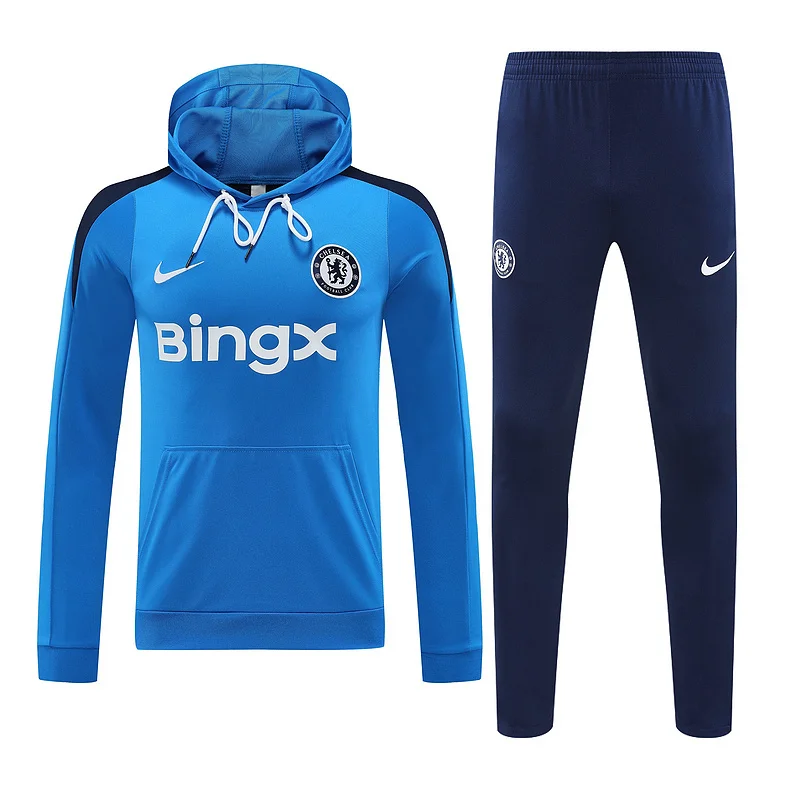 24-25 Chelsea blue hoodie suit