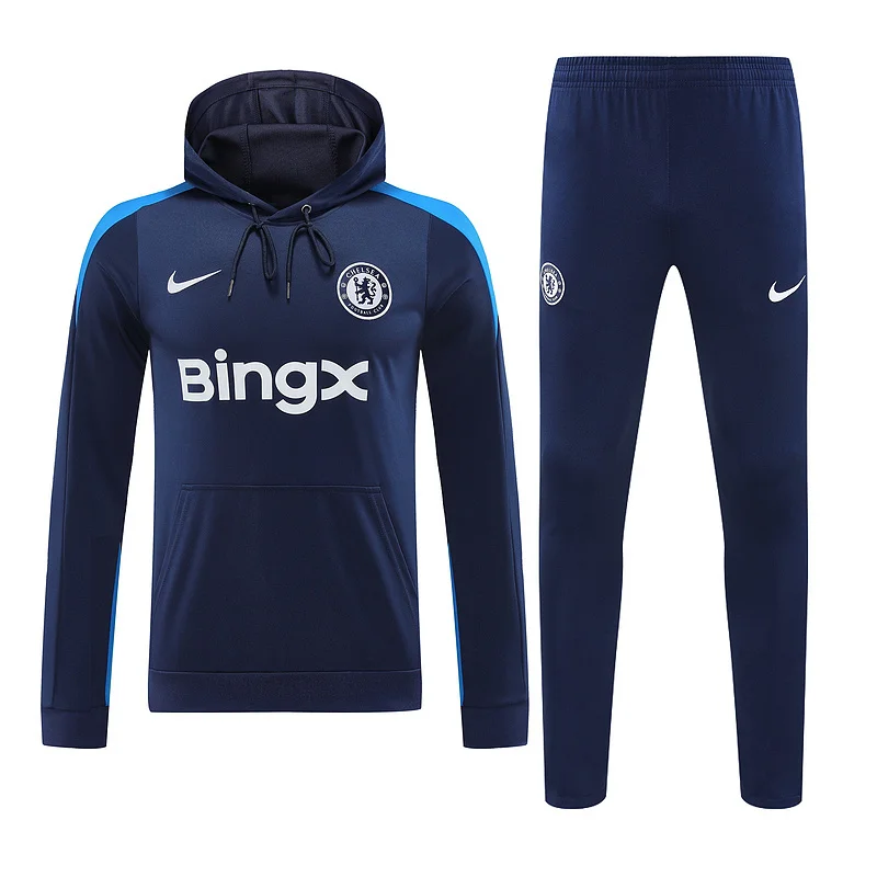 24-25 Chelsea royal blue hoodie suit