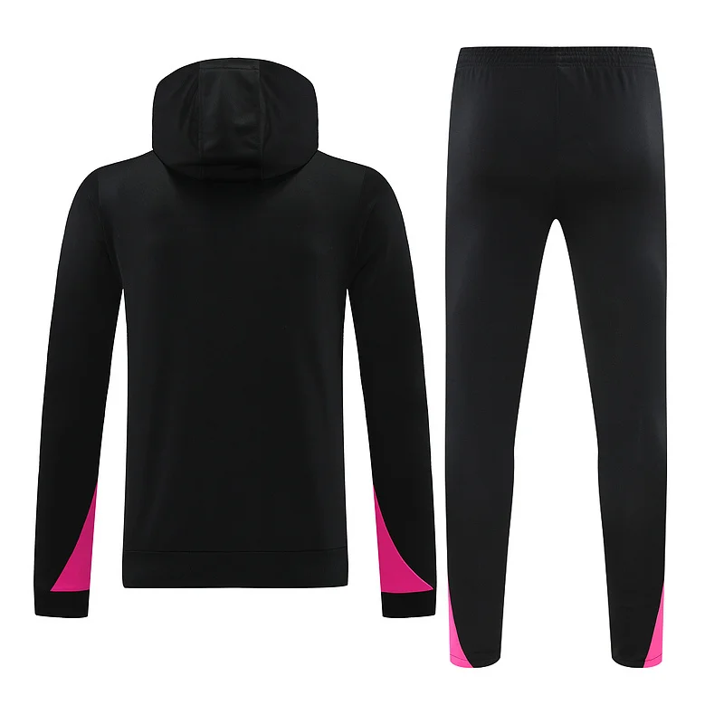 24-25 Chelsea black with pink hoodie suit