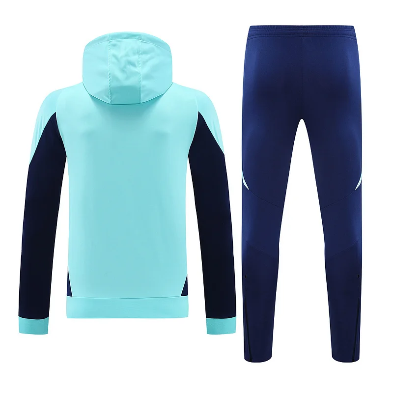 24-25 Arsenal lake blue hoodie suit