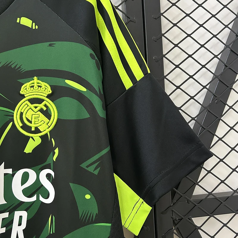 24/25 Real Madrid green and black special edition soccer jersey