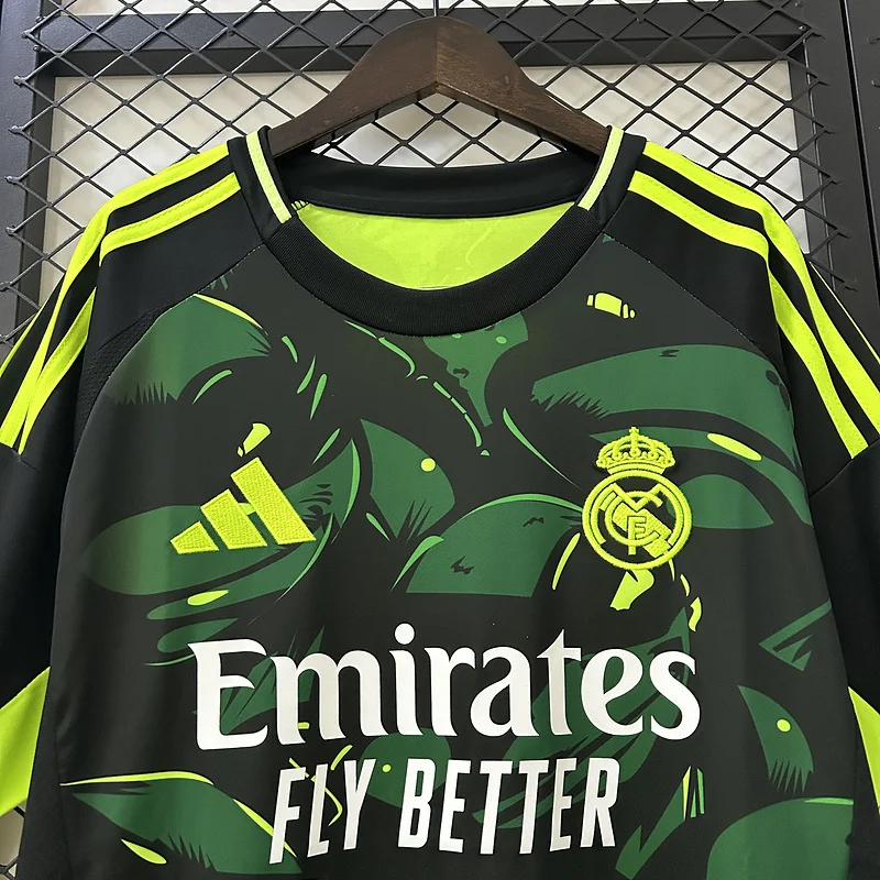 24/25 Real Madrid green and black special edition soccer jersey