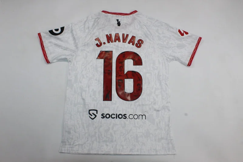 24-25 Sevilla home navas retired version soccer jersey