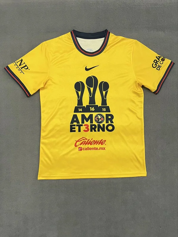 24-25 Club America Champion yellow Soccer Jersey