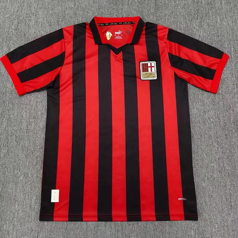 24-25 AC Milan 125th Anniversary Edition red and black soccer jersey