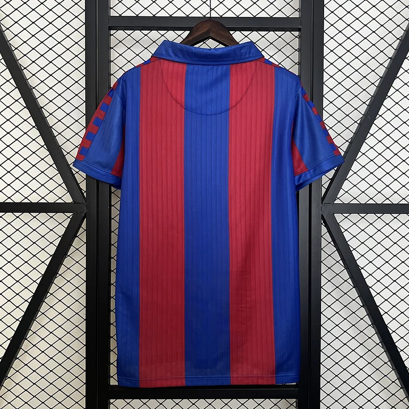 91-92 Barcelona home stadium retro soccer jersey