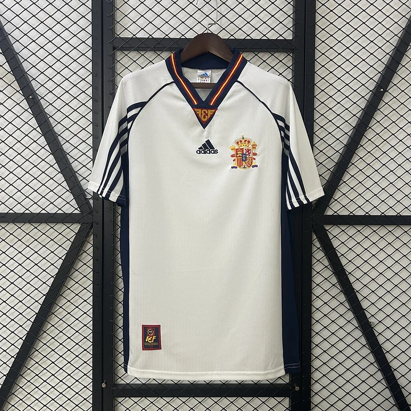 1998 Spain Away Retro Soccer Jersey