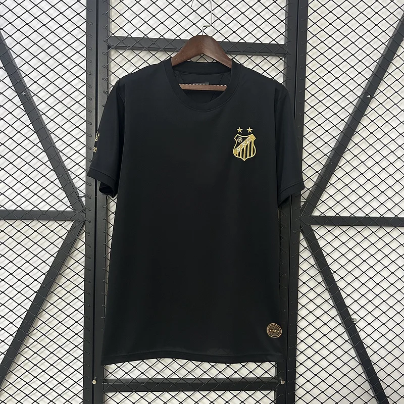 25-26 Santos Black Special Soccer jersey 