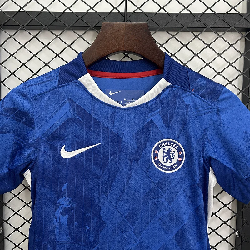 25-26 Chelsea Home Kids Kit Soccer Jersey