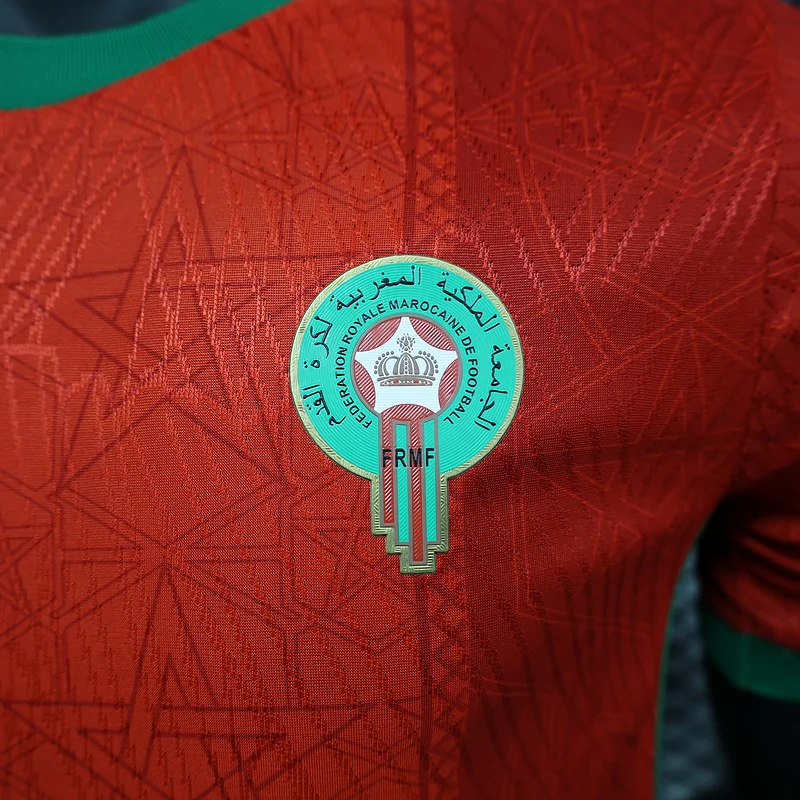 2025 Morocco Home Player Version Soccer Jersey