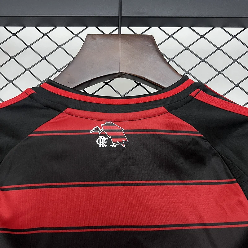 25-26 Flamengo Home Long Sleeve Kids Kit