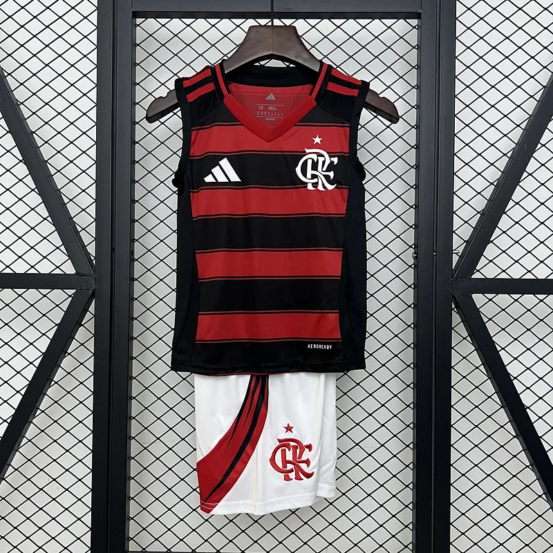 25-26 Flamengo Home Vest Kids Kit