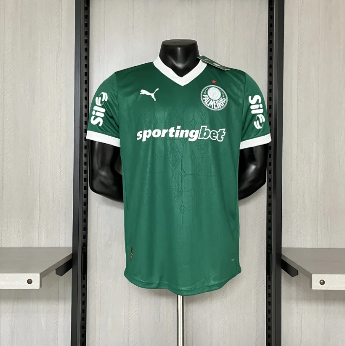 25-26 Palmeiras home all sponsors Player Version soccer jersey