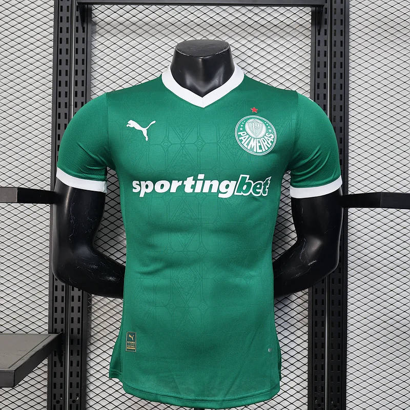 25-26 Palmeiras Home all sponsors Player Version Soccer Jersey