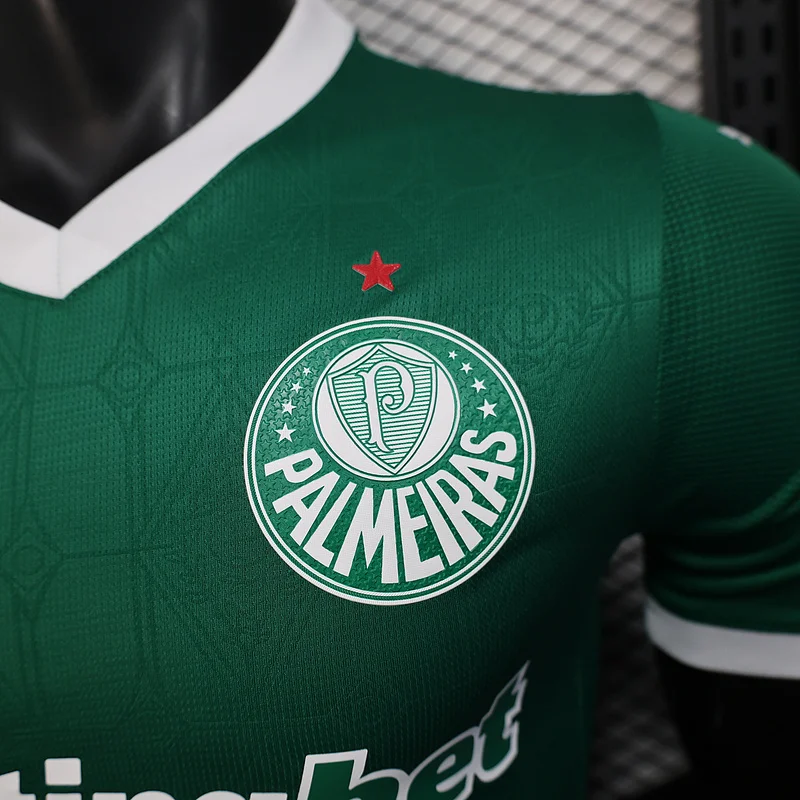 25-26 Palmeiras home all sponsors Player Version soccer jersey