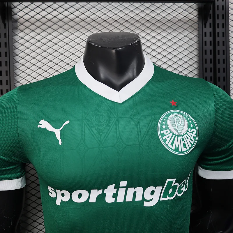 25-26 Palmeiras home all sponsors Player Version soccer jersey