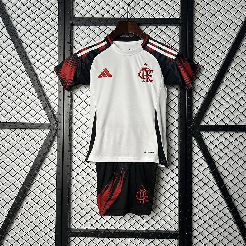 25-26 Flamengo Away Kids Kit