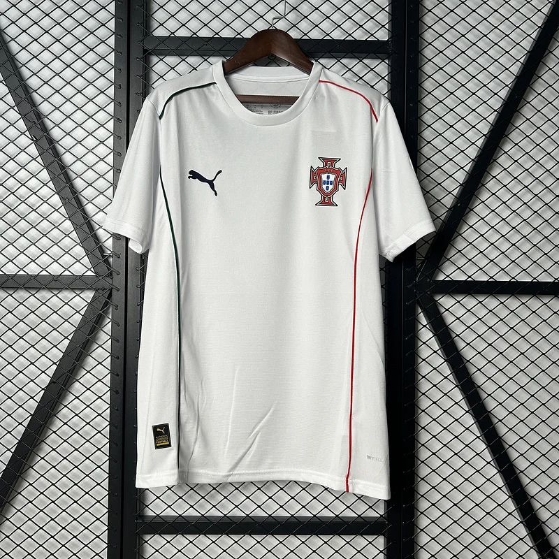 2025 Portugal White Training Soccer Jersey 