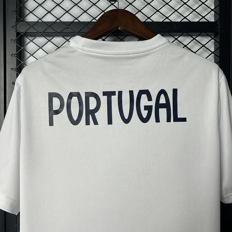 2025 Portugal White Training Soccer Jersey 