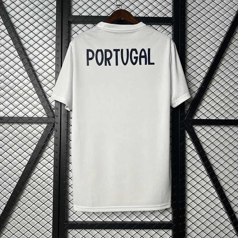 2025 Portugal White Training Soccer Jersey 