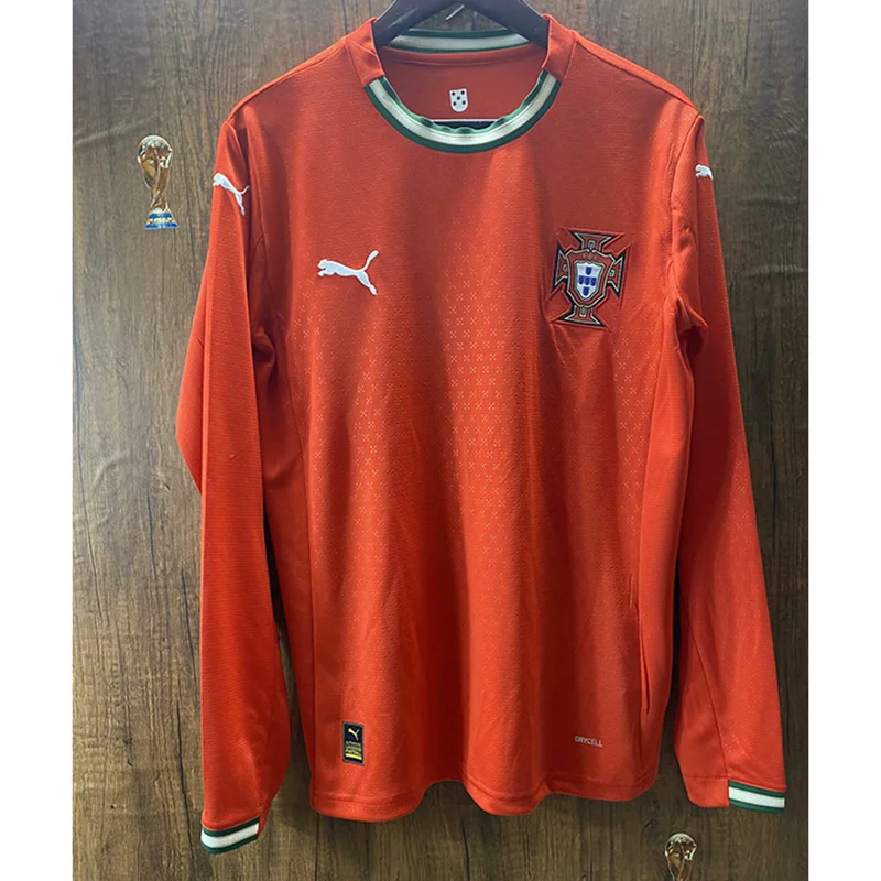 25-26 Portugal home long sleeve jersey