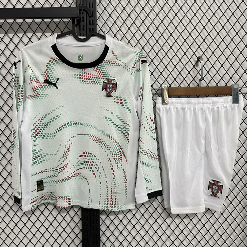 25-26 Portugal away long sleeve kid kit